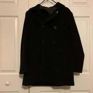 Black pea coat